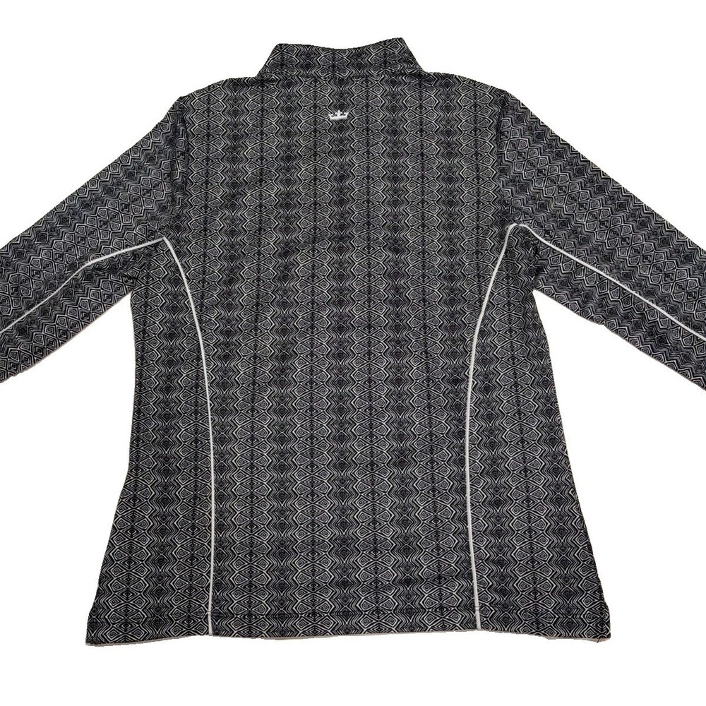 Peter Millar Perth Performance 1/4 Zip Raglan Pullover Geometric Print Women's M - Picture 5 of 7